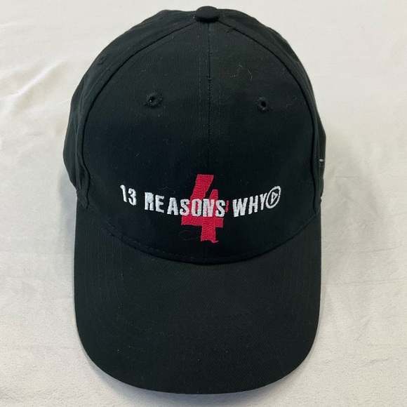 Netflix "Thirteen Reason's Why" Black Crew Hat Season 4 Adjustable Baseball Cap - Picture 8 of 8